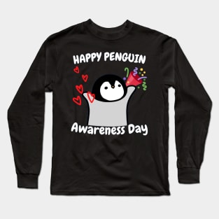 Penguin Awareness Day (20th January) Long Sleeve T-Shirt